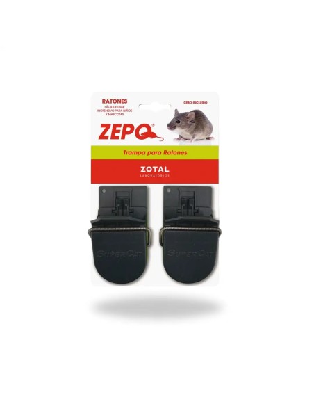 Trampa para ratones con cebo incluido ZEPO ZOTAL pack 2 unidades